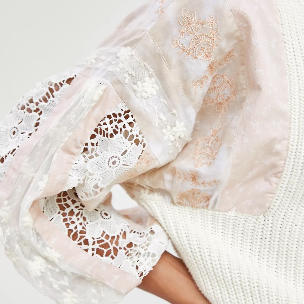 Pilcro Anthropologie Martine Peasant-Sleeve Sweater - #12 - Picture 3 of 9